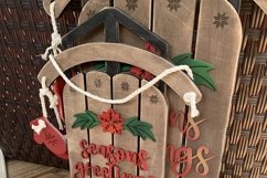 Season&#039;s Greetings Sled Door Hangers Product Image 3
