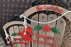 Season&#039;s Greetings Sled Door Hangers Product Image 7