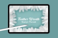 Feather wreath brush for Procreate Product Image 1