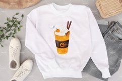 Halloween Coffee Watercolor Png,Clipart Product Image 4