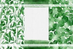 Green Watercolor Digital Papers Product Image 4