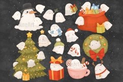 Christmas ghost, halloween, spooky, holiday, creepy, png Product Image 1