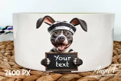 Black pit bull / Easter dog / bad bunny / funny dog clipart Product Image 1