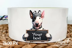 Bullterrier / Easter dog clipart / bad bunny / funny dog PNG Product Image 1