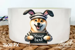 Shiba inu / Easter dog clipart / bad bunny / funny dog PNG Product Image 1