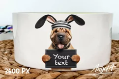 Shar pei / Easter dog / bad bunny / funny dog clipart Product Image 1