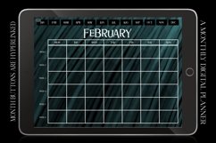 Green Monthly Undated Digital Planner iPad Calendar Product Image 3