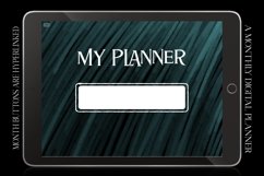 Green Monthly Undated Digital Planner iPad Calendar Product Image 2