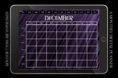 Purple Monthly Undated Digital Planner iPad Calendar Product Image 3