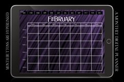 Purple Monthly Undated Digital Planner iPad Calendar Product Image 2