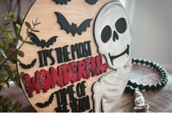 It's the Most Wonderful Time of the Year SVG | Skeleton SVG Product Image 2