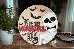 It's the Most Wonderful Time of the Year SVG | Skeleton SVG Product Image 1