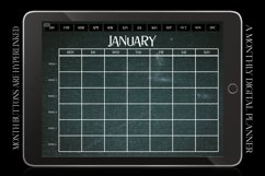 Grunge Denim Monthly Undated Digital Planner iPad Calendar Product Image 1