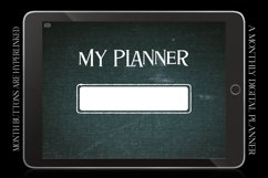 Grunge Denim Monthly Undated Digital Planner iPad Calendar Product Image 2