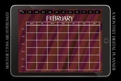 Rosy Monthly Undated Digital Planner iPad Calendar Product Image 1
