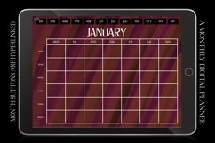 Rosy Monthly Undated Digital Planner iPad Calendar Product Image 2