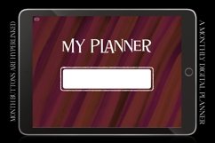 Rosy Monthly Undated Digital Planner iPad Calendar Product Image 3