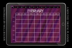 Pink Monthly Undated Digital Planner iPad Calendar Product Image 3