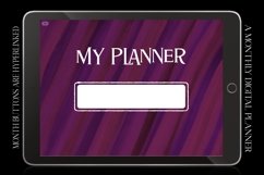 Pink Monthly Undated Digital Planner iPad Calendar Product Image 4