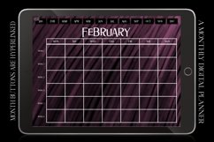 Pink Monthly Undated Digital Planner iPad Calendar Product Image 2