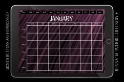 Pink Monthly Undated Digital Planner iPad Calendar Product Image 1