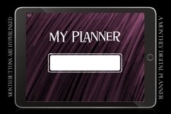 Pink Monthly Undated Digital Planner iPad Calendar Product Image 3