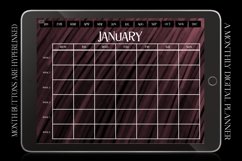 Rose Monthly Undated Digital Planner iPad Calendar Product Image 1