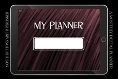 Rose Monthly Undated Digital Planner iPad Calendar Product Image 3