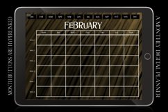 Boho Monthly Undated Digital Planner iPad Calendar Product Image 2