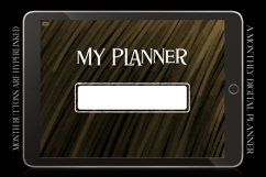 Boho Monthly Undated Digital Planner iPad Calendar Product Image 3