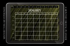 Khaki Monthly Undated Digital Planner iPad Calendar Product Image 1