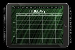 Emerald Monthly Undated Digital Planner iPad Calendar Product Image 1