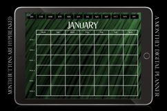Emerald Monthly Undated Digital Planner iPad Calendar Product Image 2