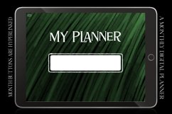 Emerald Monthly Undated Digital Planner iPad Calendar Product Image 3