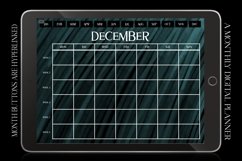 Green Monthly Undated Digital Planner iPad Calendar Product Image 4