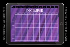 Violet Monthly Undated Digital Planner iPad Calendar Product Image 3