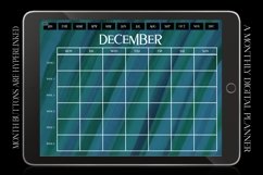 Turquoise Monthly Undated Digital Planner iPad Calendar Product Image 4