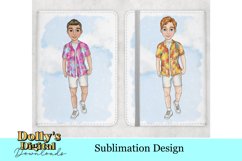 Tropical Summer Man Vacation Character Bundle PNG Product Image 3