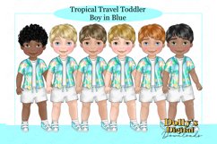 Tropical Toddler Summer Vacation Character Bundle in blue Product Image 1