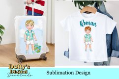 Tropical Toddler Summer Vacation Character Bundle in blue Product Image 3