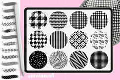 Procreate Abstract Line Fabric Brushes JPEG Geometric Product Image 5