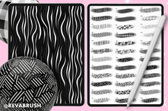 Procreate Abstract Line Fabric Brushes JPEG Geometric Product Image 6