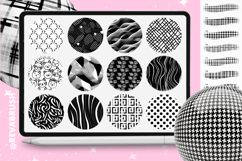 Procreate Abstract Line Fabric Brushes JPEG Geometric Product Image 8