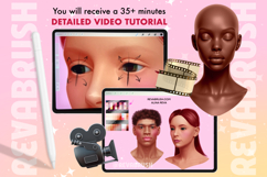 Procreate Female Portrait Face Anatomy Realistic brushes Product Image 5