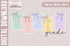 Fifth Grade Lace Patch Back to School Design| Png Product Image 1