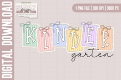 Kindergarten Lace Patch Back to School Design| Png Product Image 1