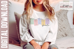 Fifth Grade Lace Patch Back to School Design| Png Product Image 2