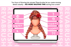 180 Procreate Hair Anime Braids dynamic outline brushes Product Image 8