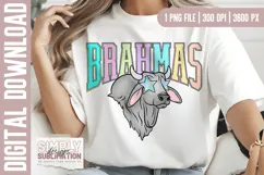 Brahmas School Spirit |Mascot |Brahma Bull|Sublimation Png Product Image 2
