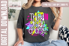Third Grade Energy Back to School Colorful Design| Png Product Image 1
